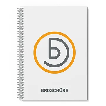 Broschüre mit Spiralbindung