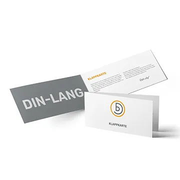 Klappkarte DIN lang
