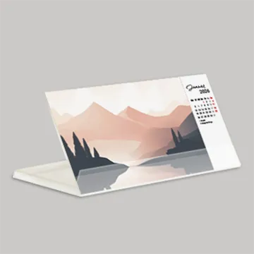 Postkartenkalender mit Aufsteller Gestaltungsvorlage 2026